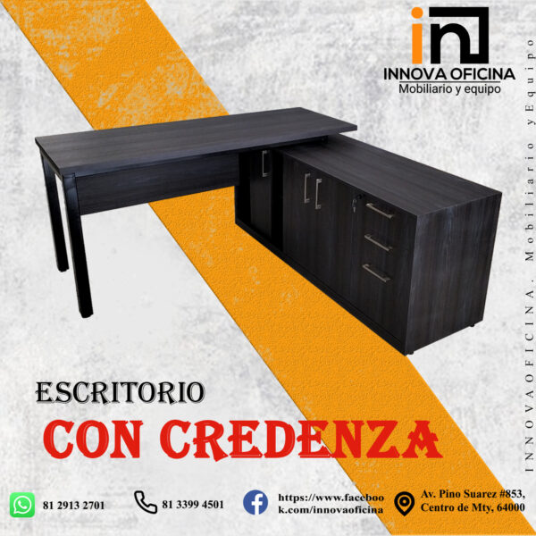 ESCRITORIO CON CREDENZA