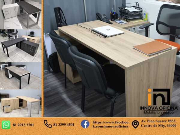ESCRITORIO CON CREDENZA